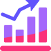 grow finance icon vector